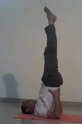 Sarvangasana (shoulder stand)